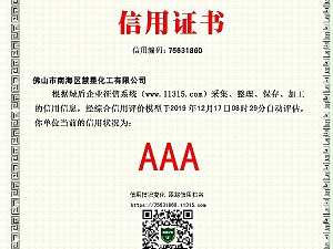 AAA信用證書